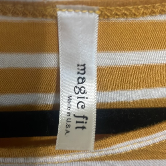 Like new mustard striped shirt - Picture 2 of 3